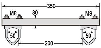 Obejma dystansowa LC-OR-20R50 - Akcesoria montaowe